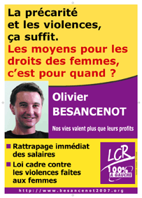 Affiche de la campagne Besancenot